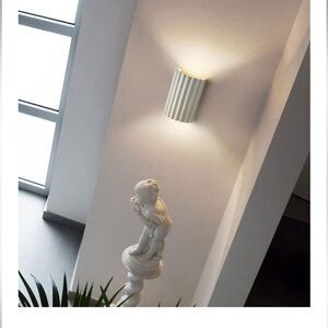 Wall Sconce Fluted Cylinder Minimalist Indoor Wall Mounted Light Fixture